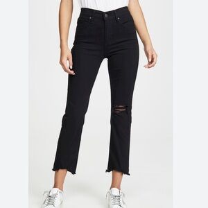 Levi’s 724 High Rise Straight Crop - Size 25 - Black